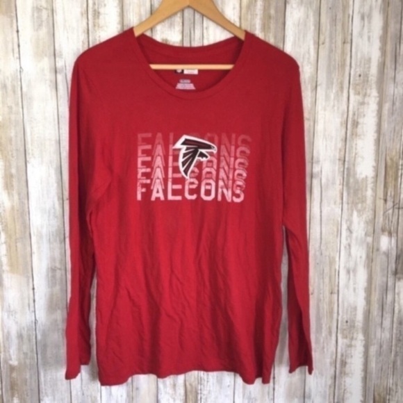 NFL Tops - NFL Atlanta Falcons Red Long Sleeve Tee